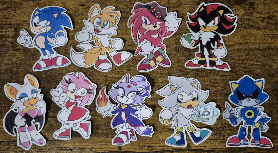 Sonic the Hedgehog Stickers Sonic the Hedgehog Stickers